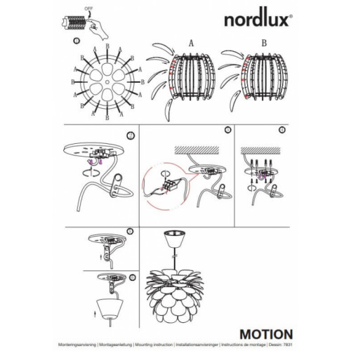 Люстра DFTP MOTION 50 78313001