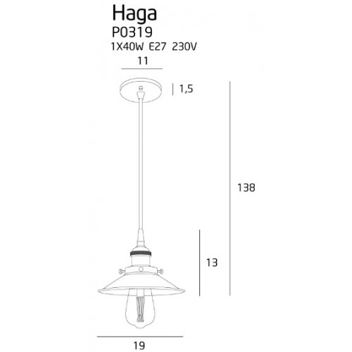 Люстра Maxlight HAGA P0319