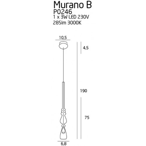 Люстра MAXlight MURANO B P0246
