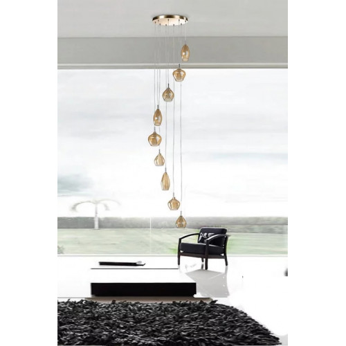 Люстра AZzardo AMBER MILANO 9 AZ4014