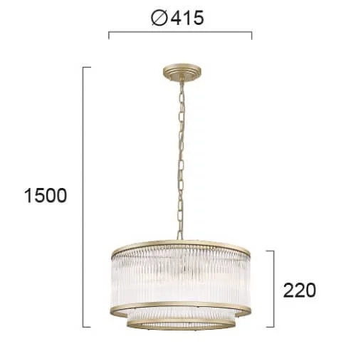 Люстра Viokef KAROLINA 4259000