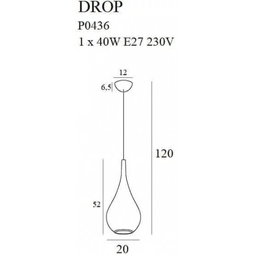 Люстра MAXlight DROP P0436