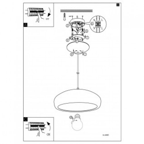 Люстра Eglo MOGANO 94605