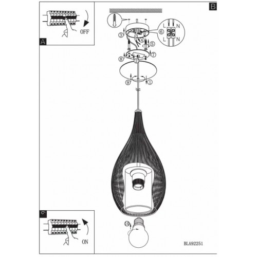 Люстра Eglo Razoni 92252