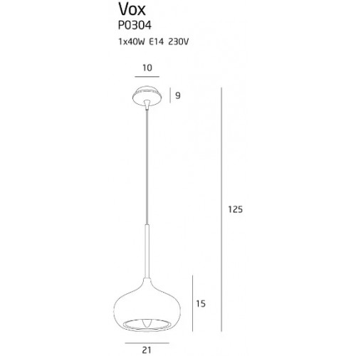 Люстра MAXlight VOX P0304