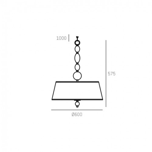 Люстра CosmoLight CANCUN P04981CH-WH