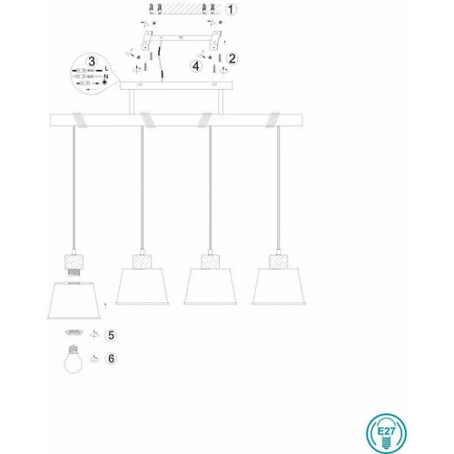 Люстра Trio HARRIS 312700432