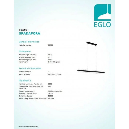 Люстра Eglo SPADAFORA 98495