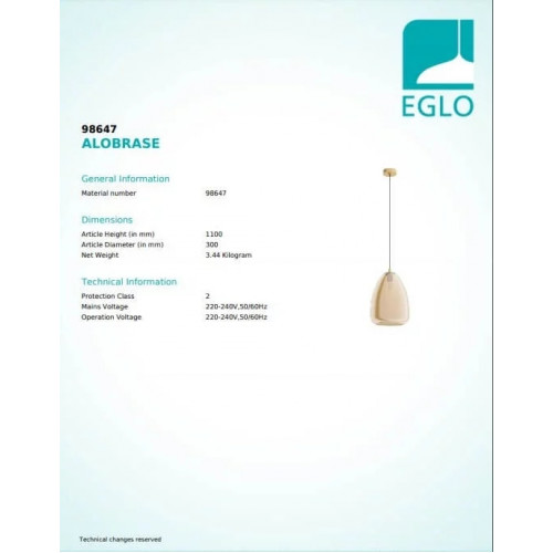 Люстра Eglo ALOBRASE 98647