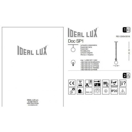 Люстра Ideal Lux DOC 163123