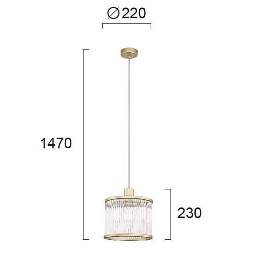 Люстра Viokef KAROLINA 4258900