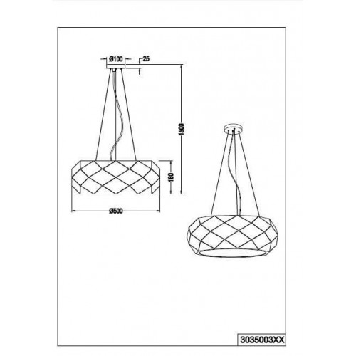 Люстра Trio ZANDOR 303500332