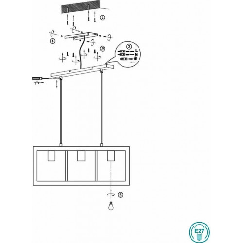 Люстра Trio AGRA 313800332