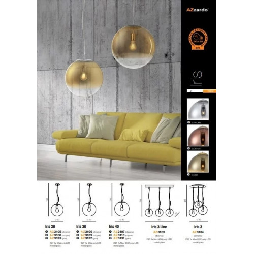 Люстра AZzardo IRIS 20 AZ3105