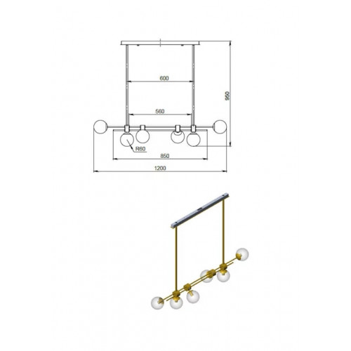 Люстра Pikart ABBY 26272-4