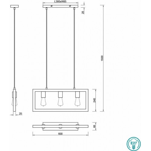 Люстра Trio AGRA 313800332