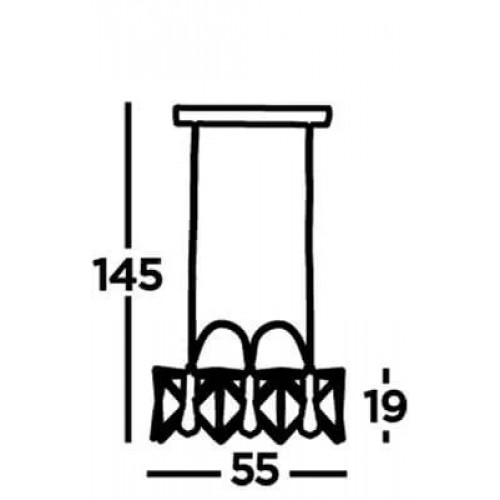 Люстра Searchlight ANTHEA 8413-3BK