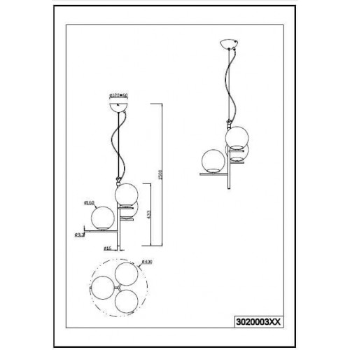 Люстра Trio PURE 302000342