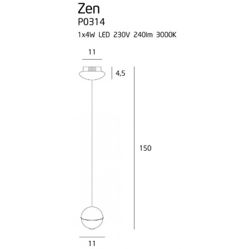 Люстра MAXlight ZEN P0314