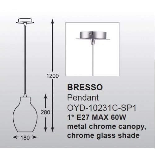 Люстра Zuma Line BRESSO P19066A-D18