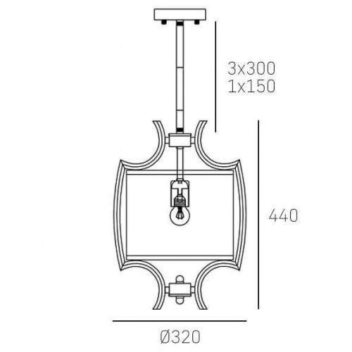Люстра CosmoLight FARO P01039NI-WH