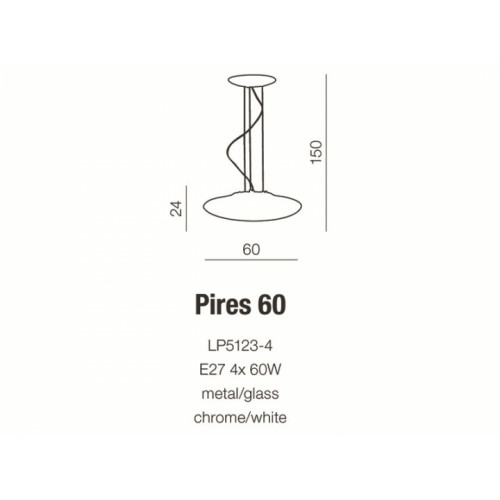 Люстра AZzardo PIRES 70 AZ0279 (LP51235WH )