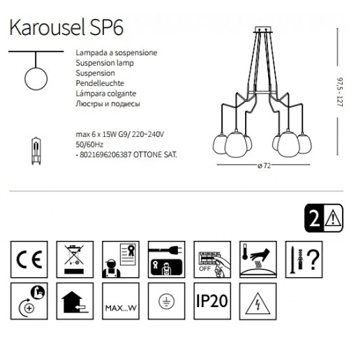 Люстра Ideal Lux KAROUSEL 206387
