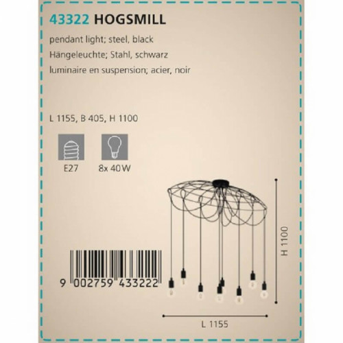 Люстра Eglo HOGSMILL 43322
