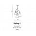 Люстра AZzardo DARLING 3 AZ2147 (MD506863BK )