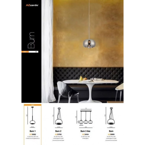 Люстра AZzardo BURN 1 AZ3082