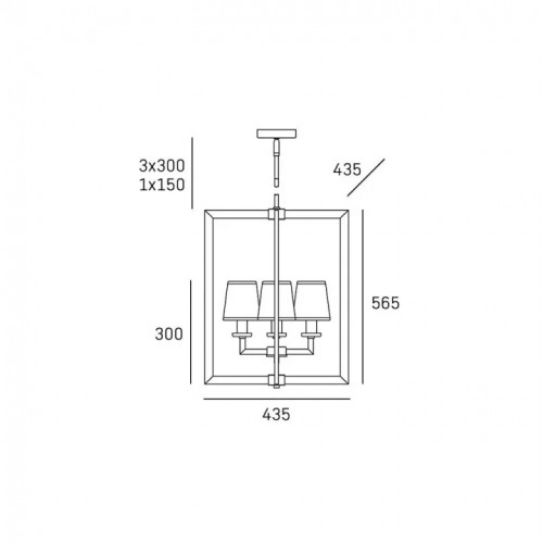 Люстра CosmoLight London P04021CH-WH