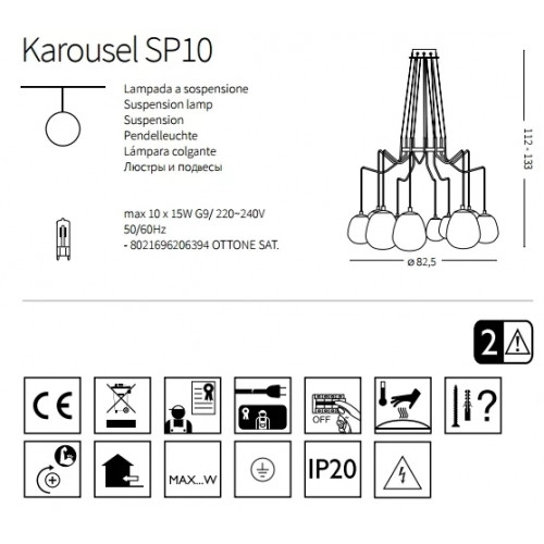 Люстра Ideal Lux KAROUSEL 206394