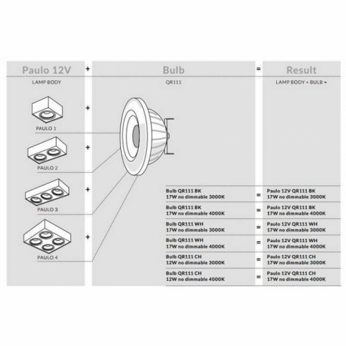 Люстра AZzardo PAULO 4 12V AZ1265 (GM5400BK ALU)