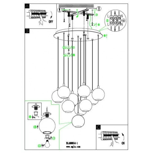 Люстра Eglo ARISCANI 98654