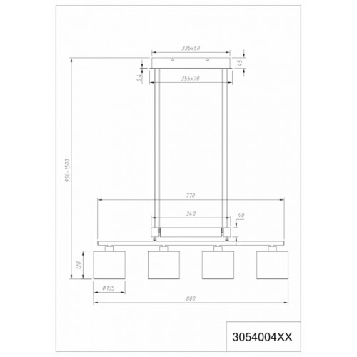 Люстра Trio GARDA 305400489
