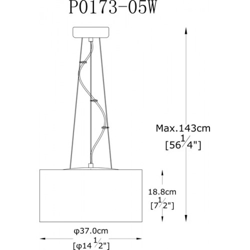 Люстра Zuma Line BLINK P0173-05W-F4B3