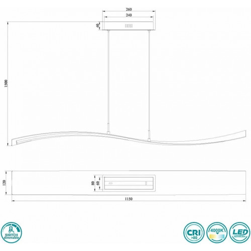 Люстра Trio SALERNO 324610131