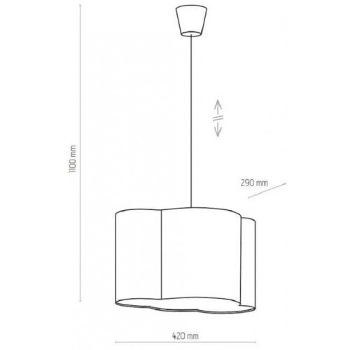 Люстра TK Lighting CLOUD MIĘTOWY PASTELOWY 6076