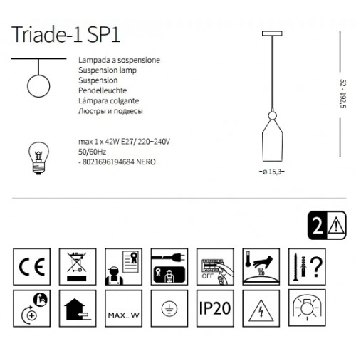 Люстра Ideal Lux TRIADE 194684