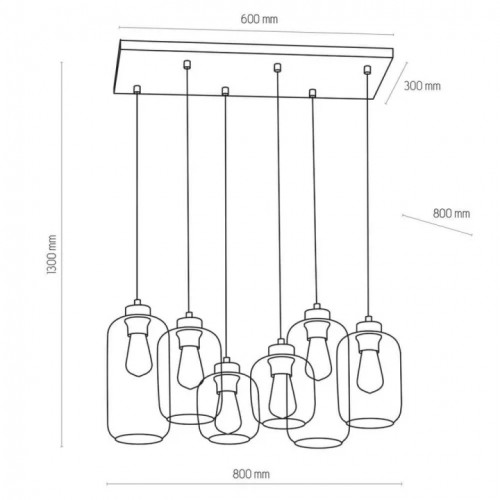 Люстра TK Lighting MARCO BROWN 3176