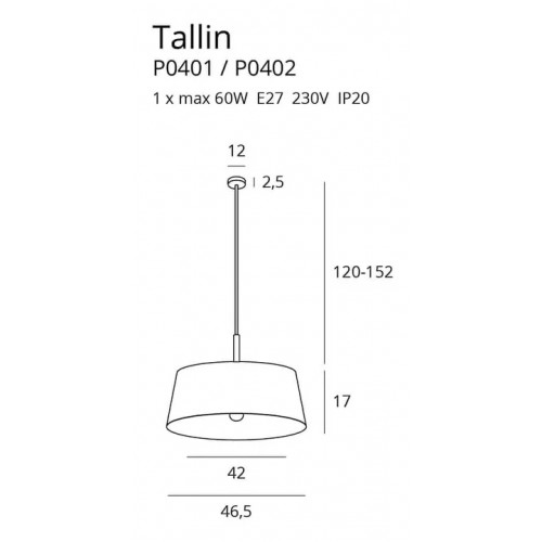 Люстра MAXlight TALLIN P0402