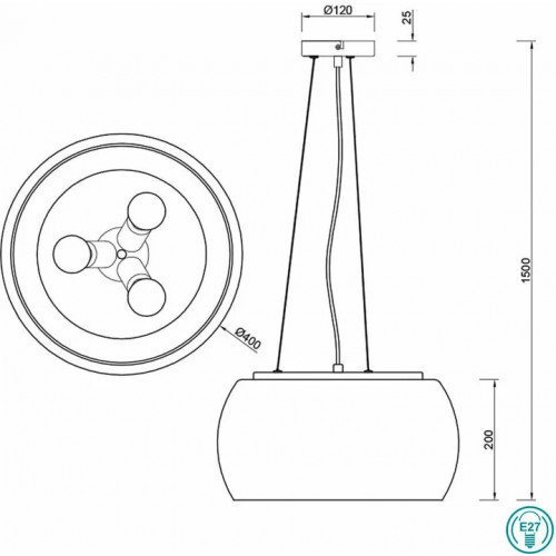 Люстра Trio VALENTE 300600342