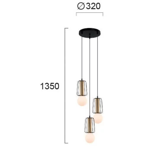 Люстра Viokef FEDRA 4247300