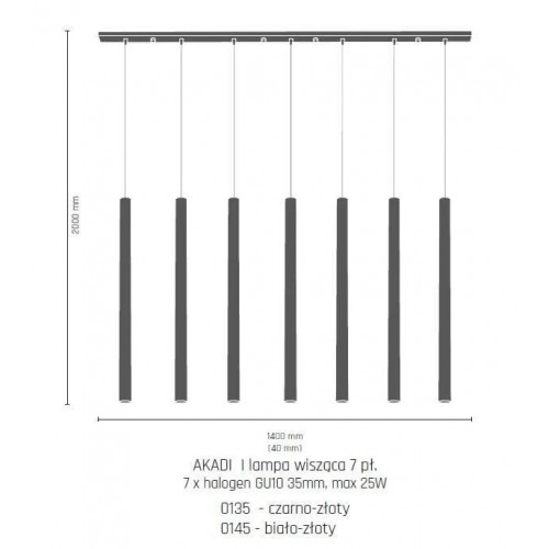 Підвісний світильник Amplex AKADI 0135 (8889)