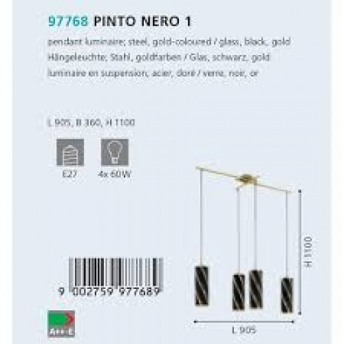 Люстра Eglo PINTO NERO 97768