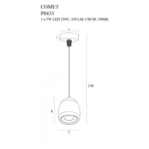 Люстра MAXlight COMET P0433