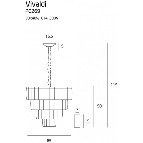 Люстра MAXlight VIVALDI P0309