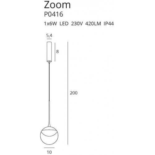 Люстра MAXlight ZOOM P0416