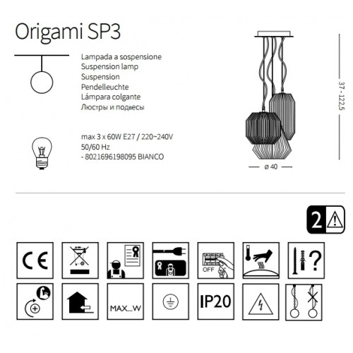 Люстра Ideal Lux ORIGAMI 198095