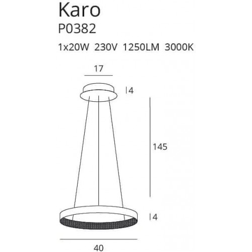 Люстра MAXlight KARO P0382